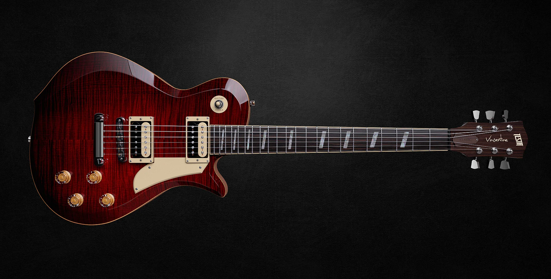 Vincentine Classic Red Wine Burst, vista frontale intera